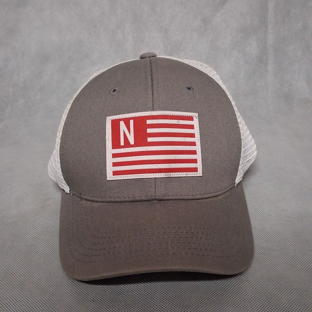 Top of the World Nebraska Cornhuskers Snapback Hat Gray Front Red White Flag